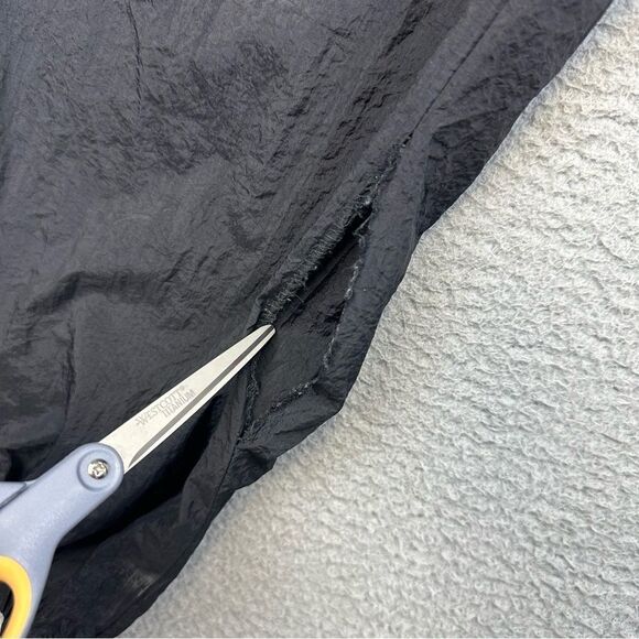 Vintage Nike Swooshy Pants Mens XXL Black Nylon Elastic Waist Joggers Activewear - Picture 5 of 15